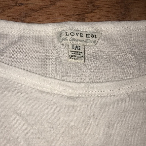 White Long Sleeves Crop Top - Picture 2 of 2